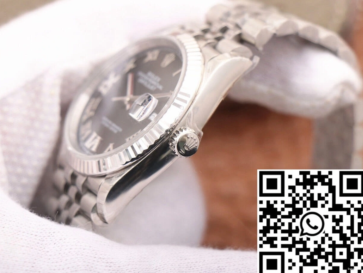 Rolex Diamond-set Black Datejust EW Dial Factory M126233 0110